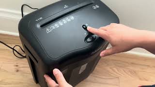 Fellowes Powershred 11C Cross Cut Shredder 11 Sheet Capacity  product review [upl. by Nohsar]