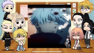 tokyo revengers react to takemichi as gojo satoru  jujutsu kaisen [upl. by Studley866]