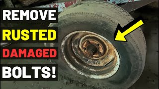 How To Remove RUSTED ROUNDED STRIPPED BOLTS And NUTS Bolt Extractor And Breaker Bar2 TESTS [upl. by Aihsemak944]