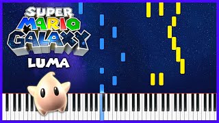 Luma  Super Mario Galaxy  Piano Cover  Sheet Music [upl. by Reger491]