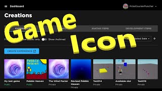 How to Change Game Icon for your Roblox Game latest dashboard update [upl. by Dosia]