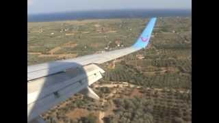 very bad landing at samos airport greece [upl. by Nosreip]