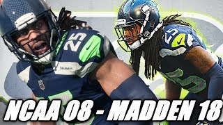 RICHARD SHERMAN THROUGH THE YEARS  NCAA FOOTBALL 08  MADDEN 18 [upl. by Lonnie]