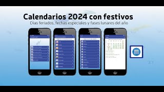 Calendarios 2024 con festivos [upl. by Garold22]