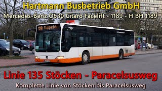 Sound Bus MercedesBenz O530 Citaro Facelift von Hartmann Busbetrieb GmbH  H BH 1189 Voith [upl. by Herbie]