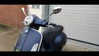 Vespa GTS SuperTech BLUE ENERGIE MATT 300 HPE E5 RST  De Vespa Garage [upl. by Anyrak106]