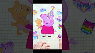 Peppa Pig Decorate Sticker Book diy stickerbook satisfying peppapig [upl. by Idok]