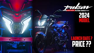 Finally 2024 Bajaj Pulsar NS160 BS7 Launch Ready 💥 Pulsar NS160 BS7 New Features amp Price [upl. by Anaibib]