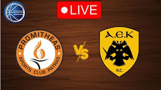 🔴 Live Promitheas vs AEK Athens  Live Play By Play Scoreboard [upl. by Rabbi]