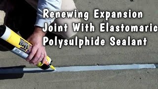 Renewing Expansion Joint With Elastomaric Polysulphide Sealant  Civil Talk [upl. by Trembly]