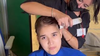 doctors cut my all hairhospital girl headshave [upl. by Nosirrah]