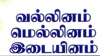 வல்லினம்மெல்லினம் இடையினம் எழுத்துக்கள்VallinamMellinamIdaiyinam eluthukkal [upl. by Roslyn]