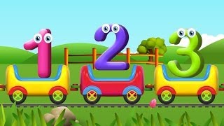 Numbers Song for Children  Learn to Count with Numbers Train [upl. by Yelbmik]