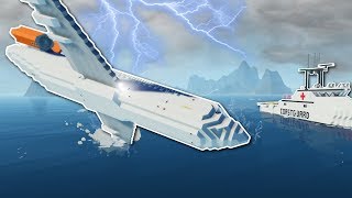 PLANE amp SINKING SHIP SURVIVAL  Stormworks Build and Rescue Multiplayer Gameplay [upl. by Dulla]