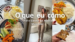 DIETA PARA GANHO DE MASSA REFEIÇÕES RÁPIDAS MOSTREI TODO O CARDÁPIO 1800 A 2200 CALORIAS DIETA [upl. by Nariko235]