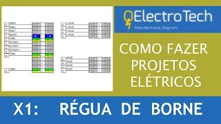 Projetos elétricos  Régua de Borne [upl. by Anec]