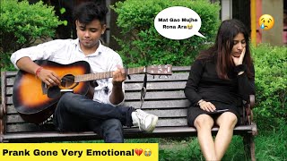 Heart Broken Songs Prank Gone Very Emotional😭 Randomly Singing With Cute Girl In Public Jhopdi K [upl. by Bocyaj199]