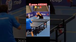 Saque asesino 🔪🏓  tenisdemesa pingpong tênisdemesa funny shorts [upl. by Vincenta514]