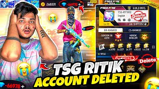 Free Fire TSG Ritik Id Gone 🥲 300000 Diamonds Wasted 💎 Rich To Poor In 10 Mins Garena Free Fire [upl. by Ellimahs]