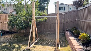 BACKYARD PULLUP BAR 💪😎💪DIY [upl. by Boar]