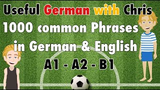 Learn 1000 common German phrases for Daily Use  German A1  A2  B1 [upl. by Malda]