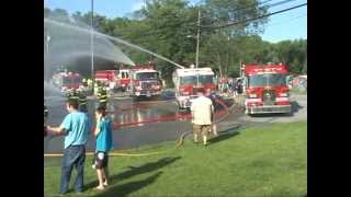 Rockaway Boronj Fire Department Double Wetdown [upl. by Dremann754]