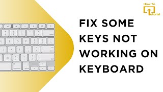 ✅ SOLUTION Some Keys Not Working on Laptop Keyboard [upl. by Atikaj]