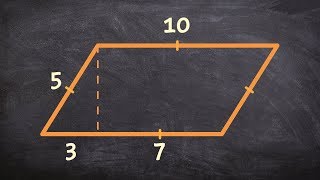 Use the pythagorean theorem to find the area of a parallelogram [upl. by Aryc]