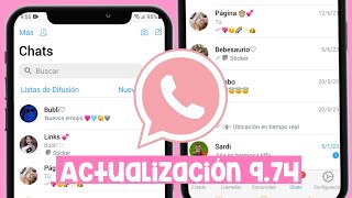 🧸Nueva ACTUALIZACION de WHATSAPP ESTILO IPHONE 🌈 ANTIBANEO 974 ✅ [upl. by Acnaib]