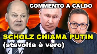 SCHOLZ CHIAMA PUTIN  importante primo passo per la riapertura di un dialogo EuropaRussia [upl. by York777]