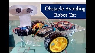 Obstacle avoiding robot car using NodeMCU [upl. by Silloh]