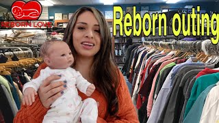 Reborn baby Outing to a Thrift Store  Reborn Love [upl. by Yenahc]