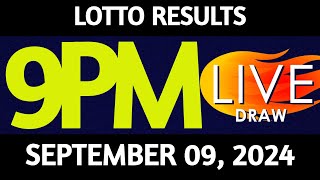 Lotto Result Today 900 pm draw September 09 2024 Monday PCSO LIVE [upl. by Gahan]