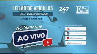 AO VIVO  Leilão Online de Veículos  Freitas Leiloeiro 26042023 [upl. by Eelytsirk]