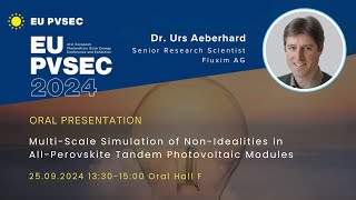 MultiScale Simulation of NonIdealities in AllPerovskite Tandem Photovoltaic Modules EU PVSEC 2024 [upl. by Ayotl99]