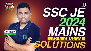 𝐏𝐀𝐑𝐓 𝟑  𝐒𝐒𝐂 𝐉𝐄 𝟐𝟎𝟐𝟒 𝐌𝐀𝐈𝐍𝐒 𝐒𝐎𝐋𝐔𝐓𝐈𝐎𝐍𝐒sscjemainscivilengineering solutions sscje2024exam [upl. by Pyszka]