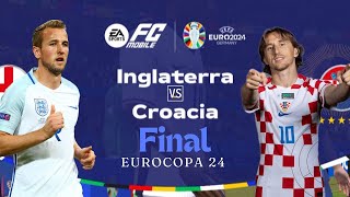 Final de la Eurocopa 24 CROACIA VS INGLATERRA gran partido míralo y suscríbete [upl. by Monro]