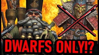 Can I beat LEGENDARY with ONLY Dwarfs Chaos Dwarfs  No Goblins Challenge  Immortal Empires WH3 [upl. by Aires]