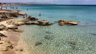 Spiaggia SLorenzoRiserva VendicariSpiaggia caraibica della Sicilia [upl. by Ahsimak544]