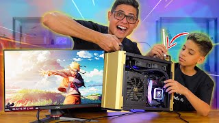 Coloquei meu filho para montar um SUPER PC GAMER MINI ITX Será que deu CERTO [upl. by Aneres]