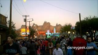 DCA Cars Land  Neon Lighting [upl. by Gibbons]