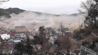 東日本大震災 岩手県大槌町 津波の瞬間 The moment of the tsunami at Otsuchicho in Iwate 311 [upl. by Tess]