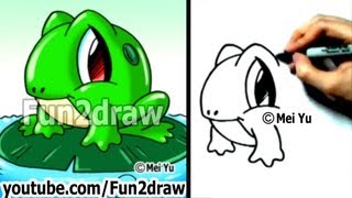 How to Draw a Frog  Learn to Draw  Easy Things to Draw  Fun2draw Online Drawing Lessons [upl. by Amekahs]