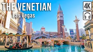 Venetian Walking Tour Las Vegas  Immersive sound  4K60fps [upl. by Nnyluqcaj]