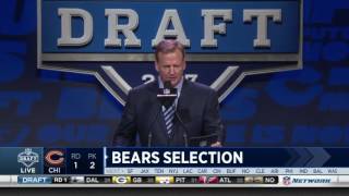 Chicago Bears select Mitchell Trubisky 2nd overall NFL Draft 2017 [upl. by Friedrich]