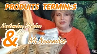 TOUT PLEIN DE PRODUITS TERMINÉS  DE SEPTEMBRE OCTOBRE  JUSQUÀ MI NOVEMBRE [upl. by Roybn]