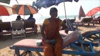 Anjuna Market early morning and Candolim beach Goa [upl. by Ainsley]