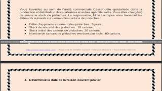 BTS MCO  BTS MUC Gestion  La gestion des approvisionnements  Cas Cahuete [upl. by Nomahs]