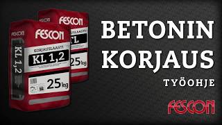 Betonin korjaus  Fescon [upl. by Rusell]