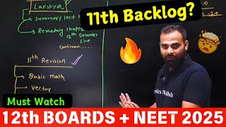 12th Boards  NEET 2025 की Tension ख़त्म ⚠️ 11th Backlog ⁉️ Do this Yakeen  Lakshya MAHASTART 🎯 [upl. by Lindley772]